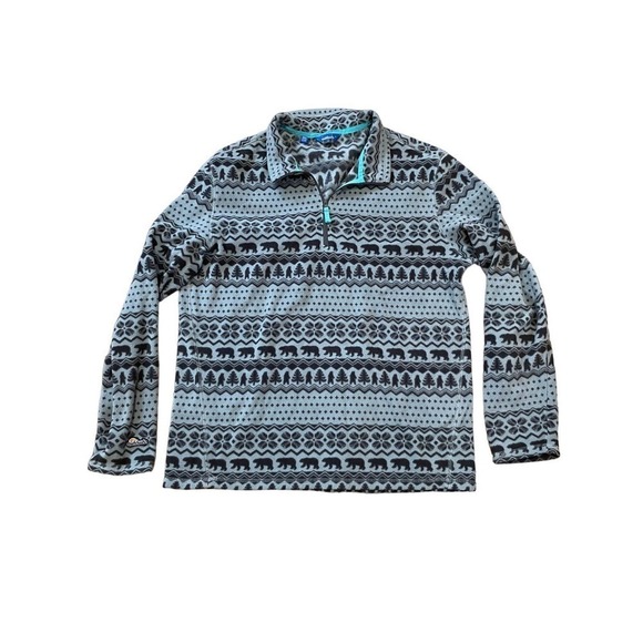 Men's Chubbies Fleece 1/4zip Pullover. Christmas/ Winter Theme! LARGE - Picture 1 of 4